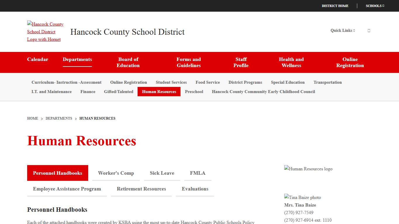 Human Resources - Hancock County School District